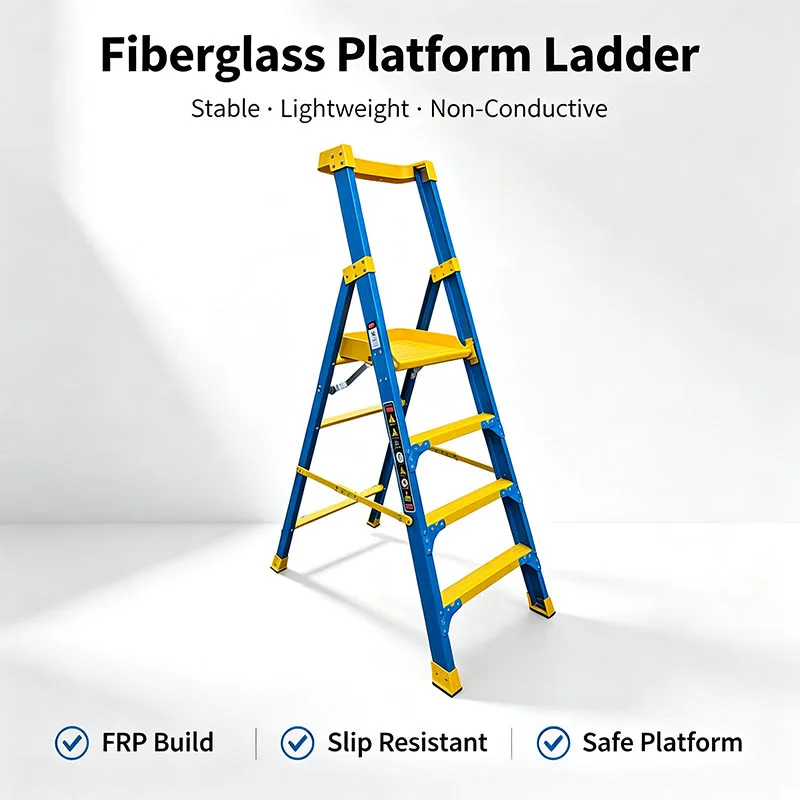 Heavy Duty Industrial Platform Ladder for Workplace Safety Heavy Duty Industrial Platform Ladder for Workplace Safety