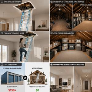 How Attic Ladders Improve Home Storage Efficiency