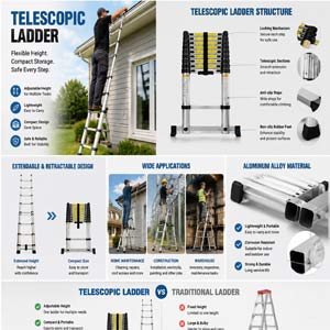 Telescopic Ladder: A Flexible Solution for Safe Access at Different Heights