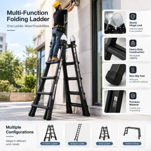 Multi Position Telescoping Ladder for Home