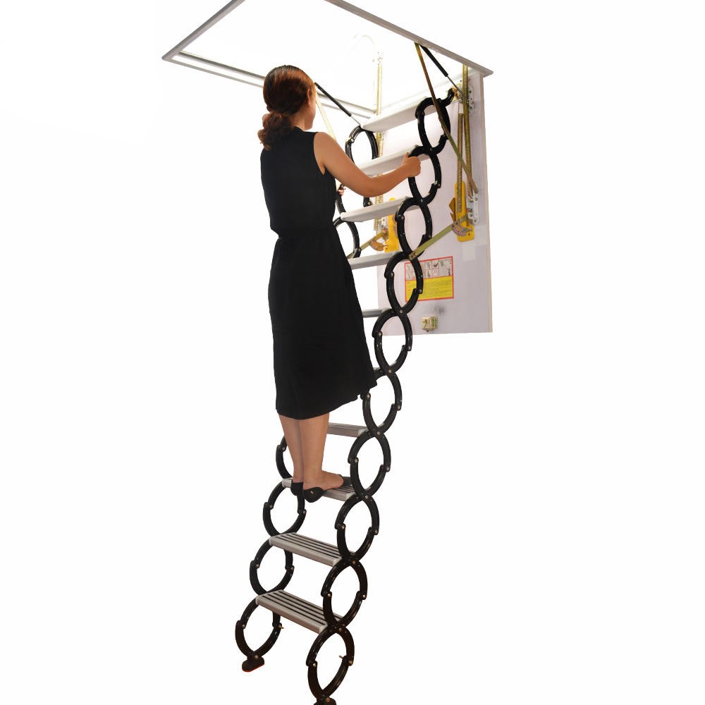 Black Manual Attic Ladder - Manual Attic Ladder factory - Image 2 Black Manual Attic Ladder - Manual Attic Ladder factory - Image 2