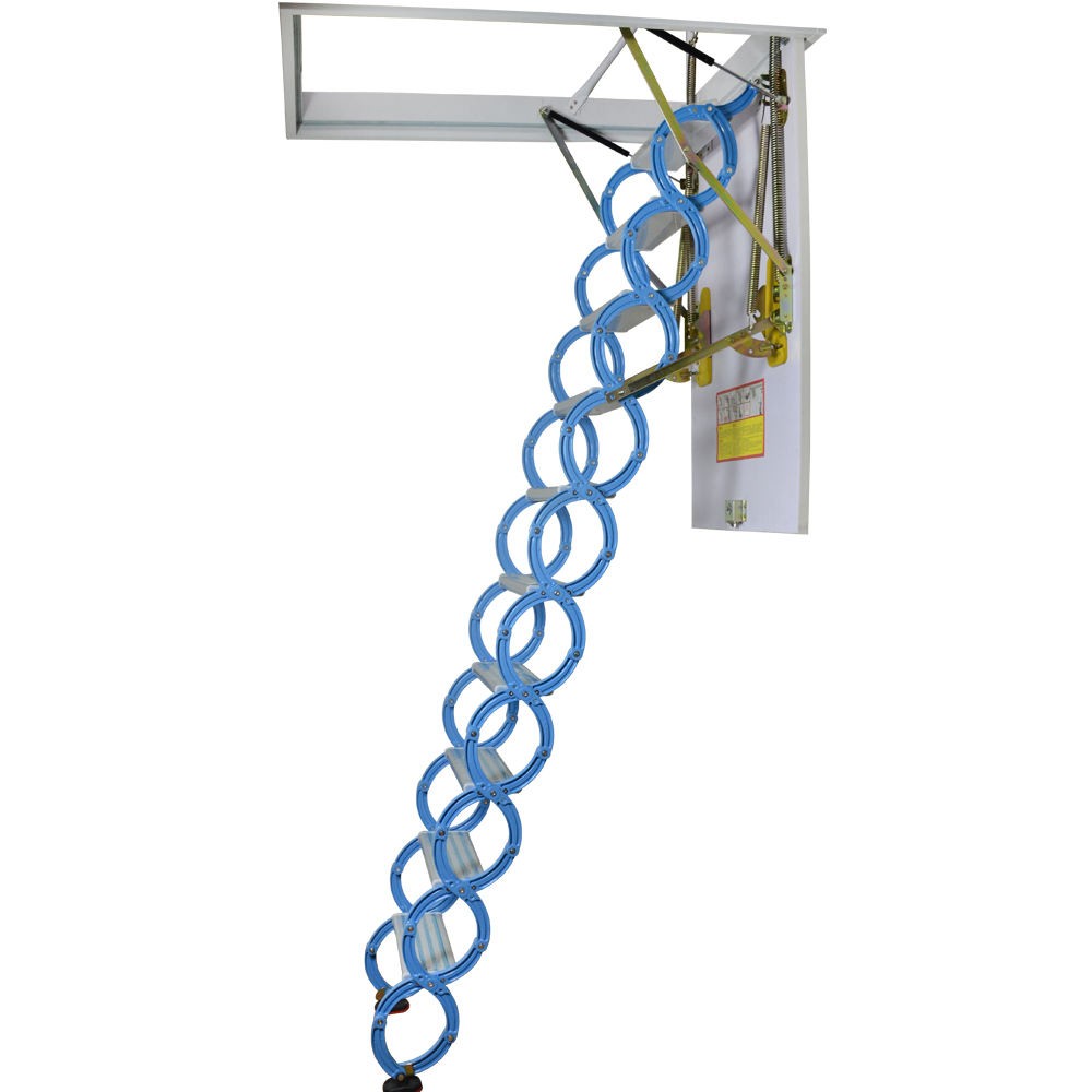 Blue Manual Attic Ladder Blue Manual Attic Ladder - Image 1