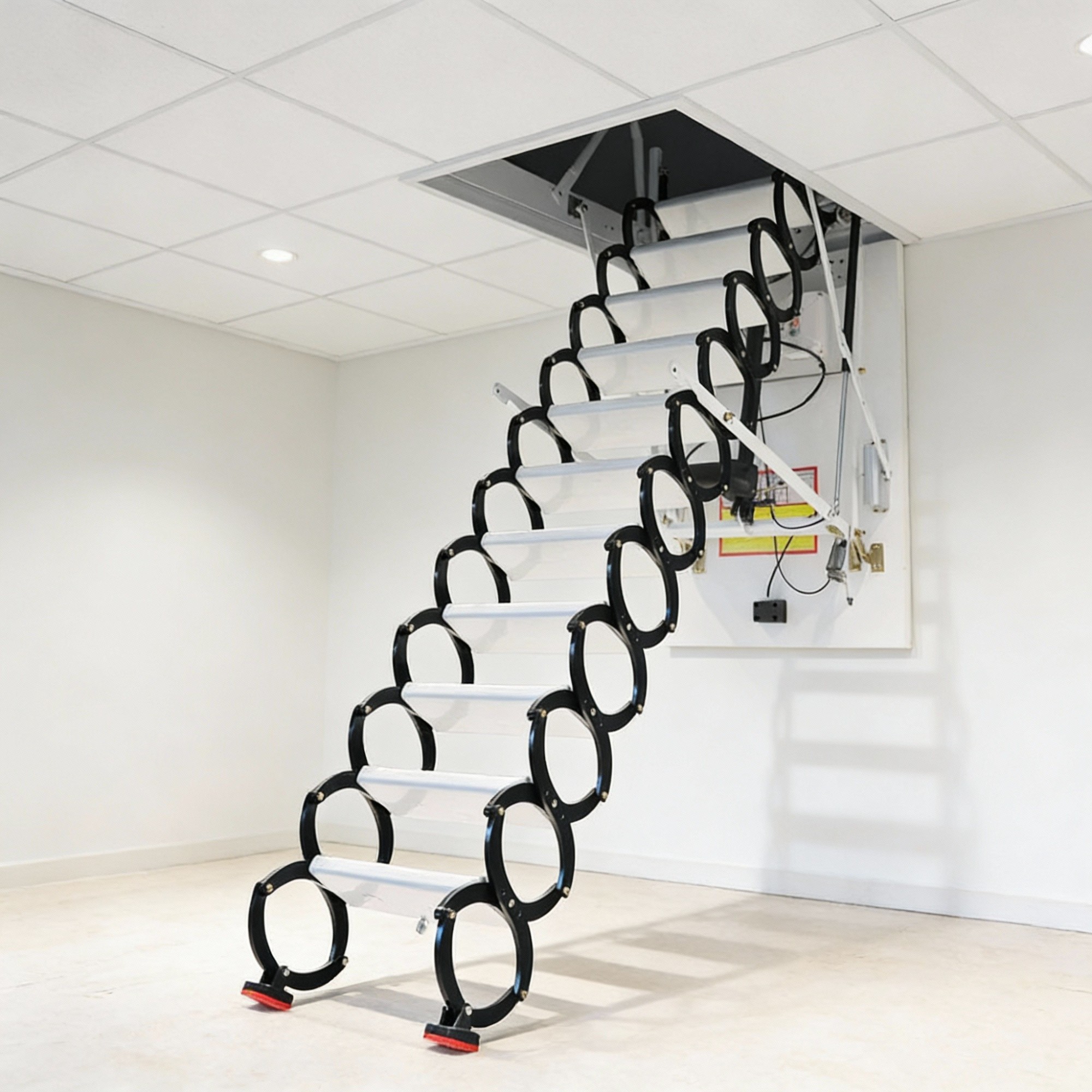 Electric Retractable Attic Stairs – Smart Ceiling Access for Modern Homes & Commercial Projects - Image 3 Electric Retractable Attic Stairs – Smart Ceiling Access for Modern Homes & Commercial Projects - Image 3