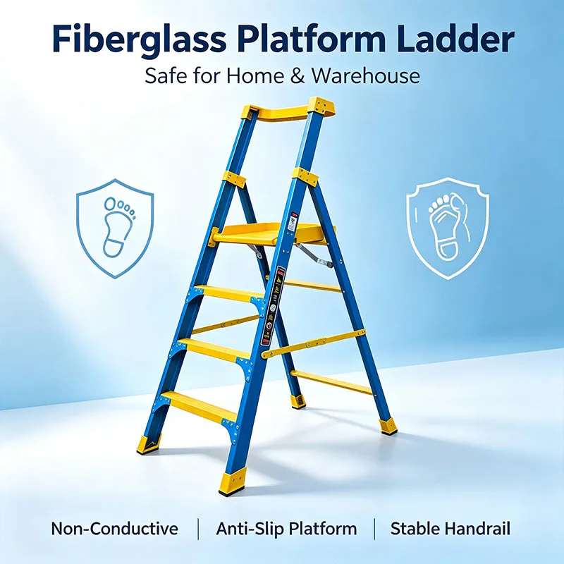 Heavy Duty Industrial Platform Ladder for Workplace Safety - Image 2 Heavy Duty Industrial Platform Ladder for Workplace Safety - Image 2
