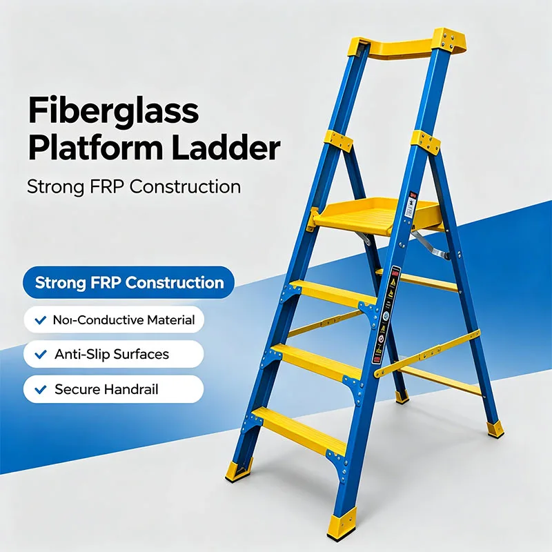 Heavy Duty Industrial Platform Ladder for Workplace Safety - Image 3 Heavy Duty Industrial Platform Ladder for Workplace Safety - Image 3