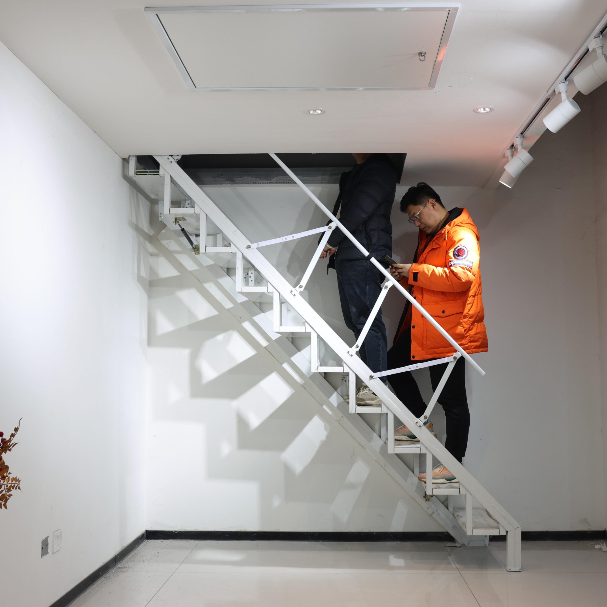 Heavy Duty Wall Mounted Folding Stairs | Attic Access Solution Heavy Duty Wall Mounted Folding Stairs | Attic Access Solution - Image 1