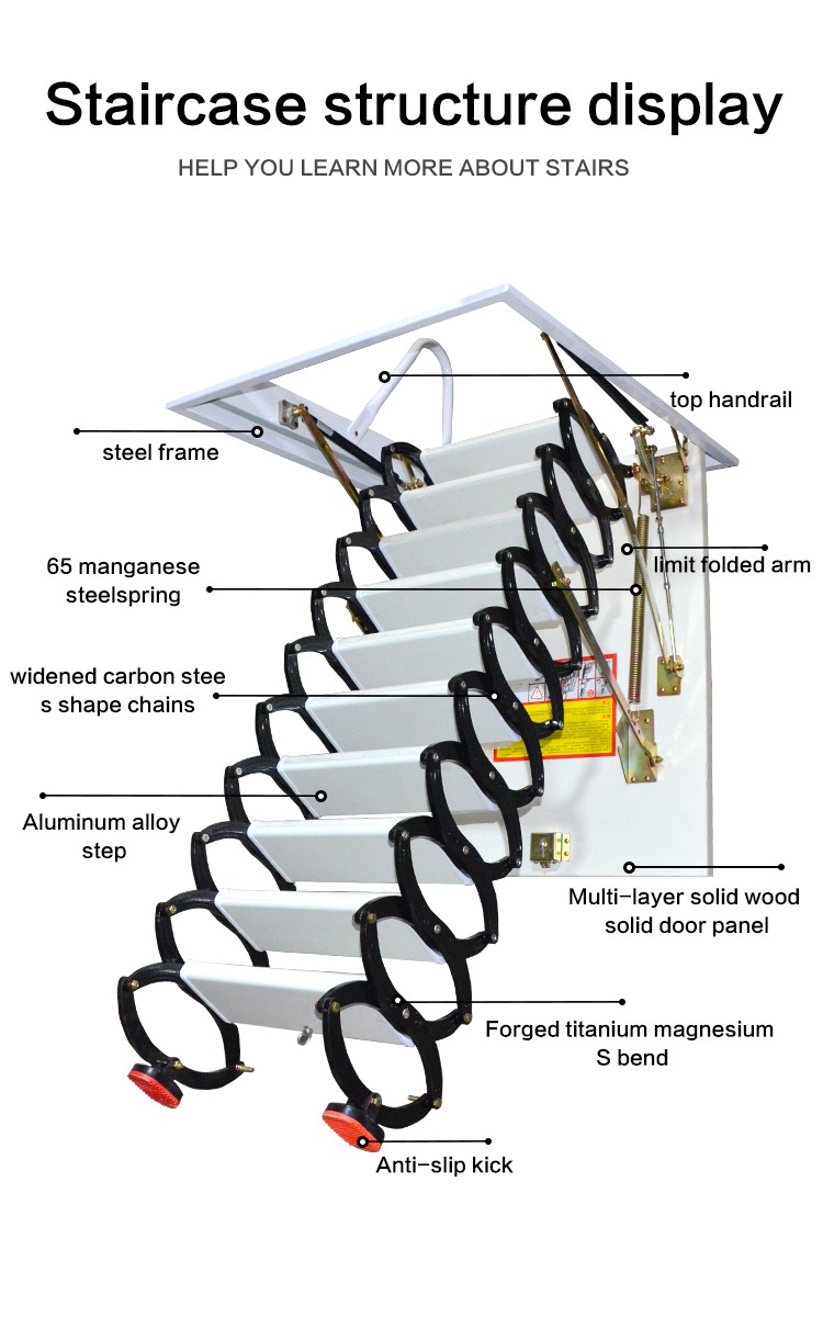 Manual Loft Ladder – Space-Saving and Durable Folding Attic Ladder - Image 3 Manual Loft Ladder – Space-Saving and Durable Folding Attic Ladder - Image 3
