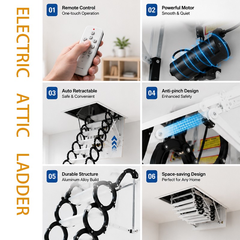 Electric Attic Ladder Manufacturer | Smart Motorized Loft Ladder Supplier Electric Attic Ladder Manufacturer | Smart Motorized Loft Ladder Supplier - Image 1