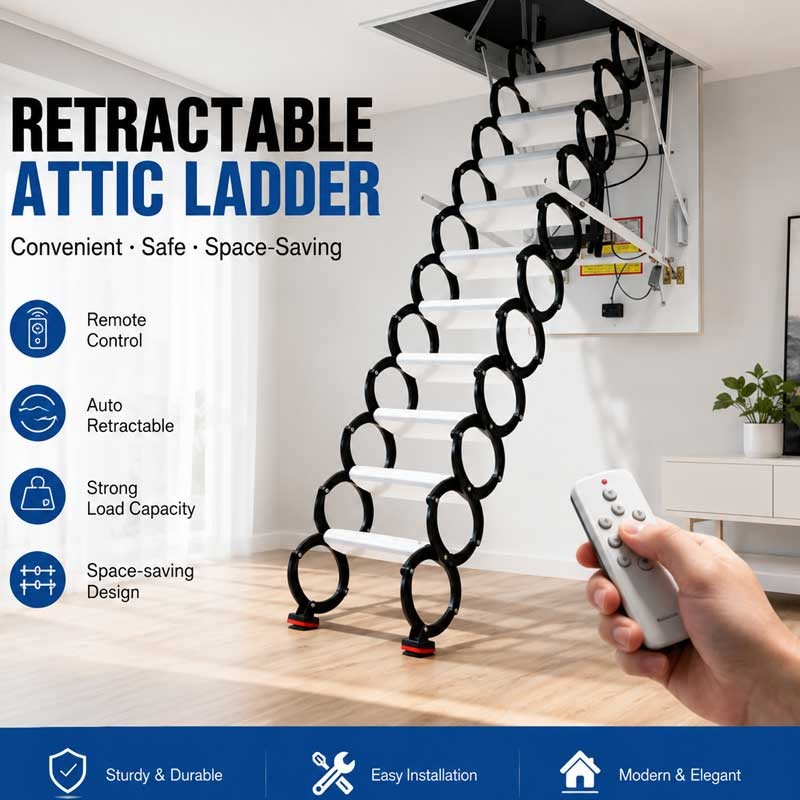Electric Attic Ladder Manufacturer | Smart Motorized Loft Ladder Supplier - Image 4 Electric Attic Ladder Manufacturer | Smart Motorized Loft Ladder Supplier - Image 4
