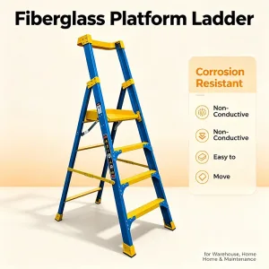 Safety Platform Ladder for Safe Working at Height